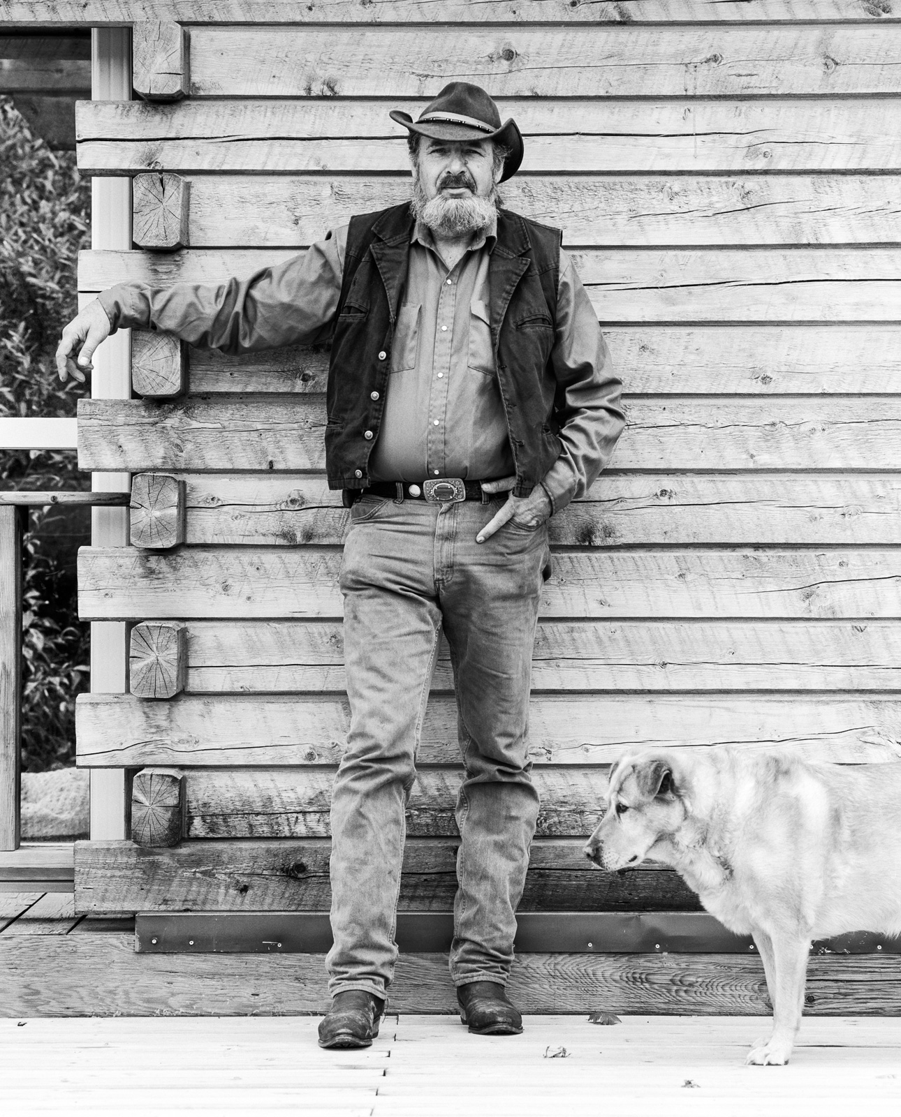Yukoner and his dog in Stewart Crossing, Yukon, Canada (2018)