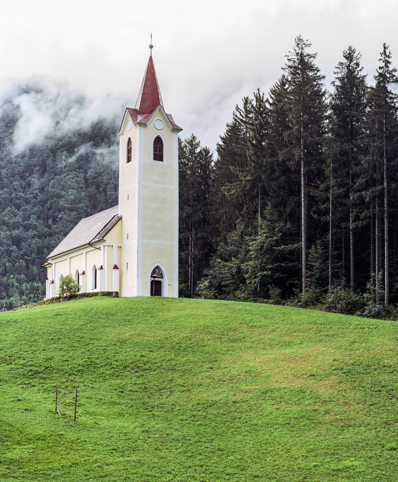 Clearing thunderstorm in Nova Štifta, Slovenia (2017)